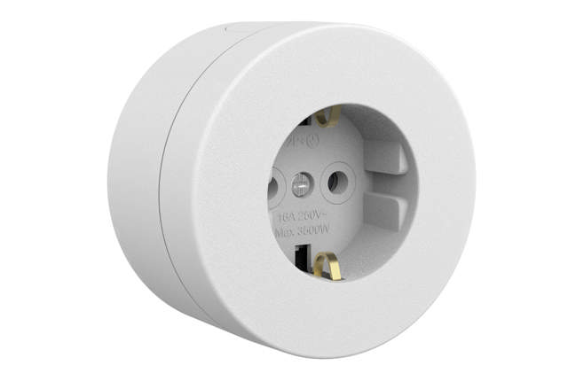 Xone priza Schuko IP45, alb, Ovivo