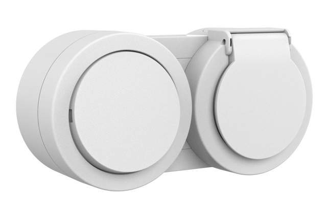 Întrerupător+priză cu capac alb Xone - OVIVO