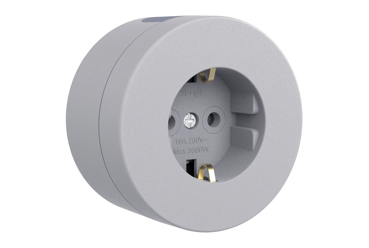 Xone priza IP45, gri, Ovivo