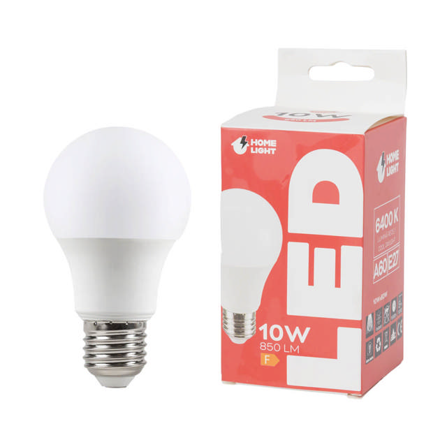 Bec LED A60 10W E27 6400K – HOMELIGHT