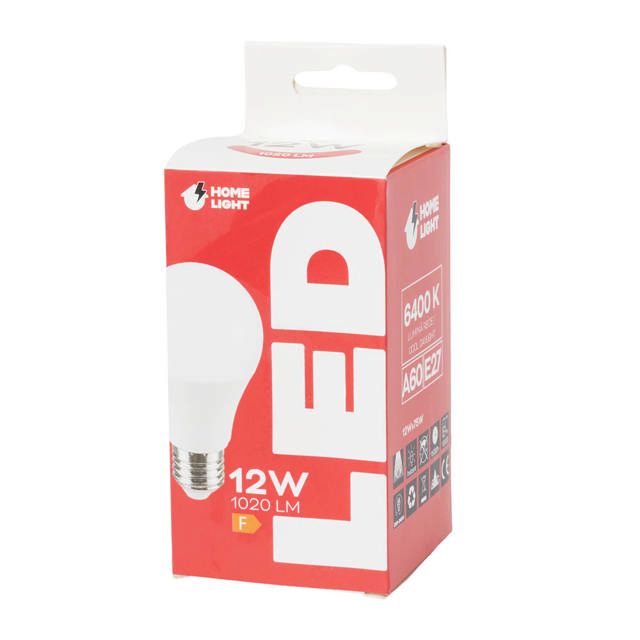 Bec LED A60 12W E27 6400K – HOMELIGHT