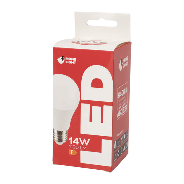 Bec LED A60 14W E27 6400K – HOMELIGHT