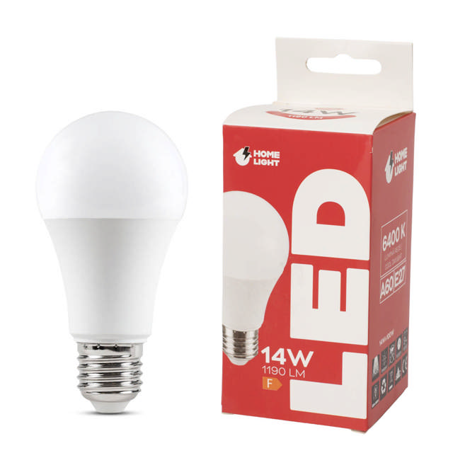 Bec LED A60 14W E27 6400K – HOMELIGHT