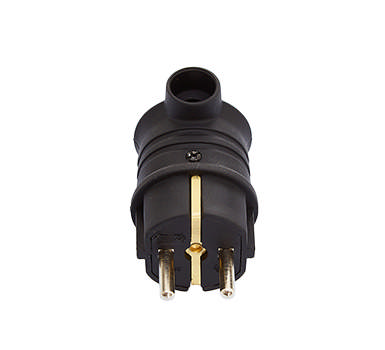 Stecher tip L cauciuc IP44, negru, Bylion