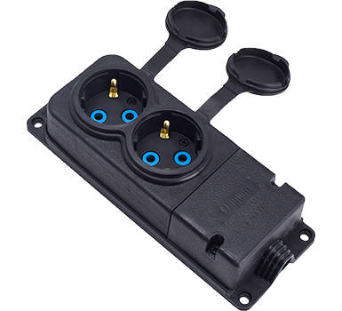 Grup 2 prize cauciuc IP44, negru, Bylion