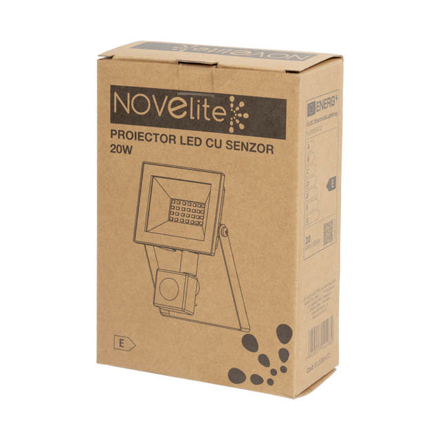 Proiector LED cu Senzor V4 20W 6500K IP44/IP65 - NOVELITE