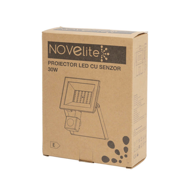 Proiector LED cu Senzor V4 30W 6500K IP44/IP65 - NOVELITE