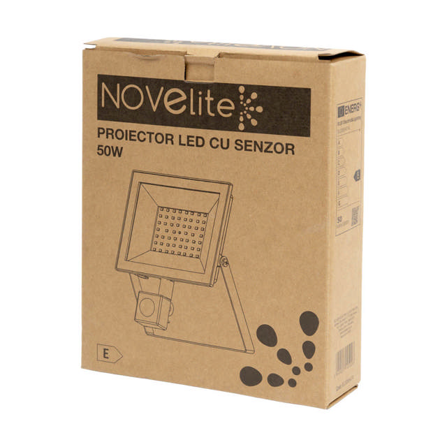 Proiector LED cu Senzor V4 50W 6500K IP44/IP65 - NOVELITE
