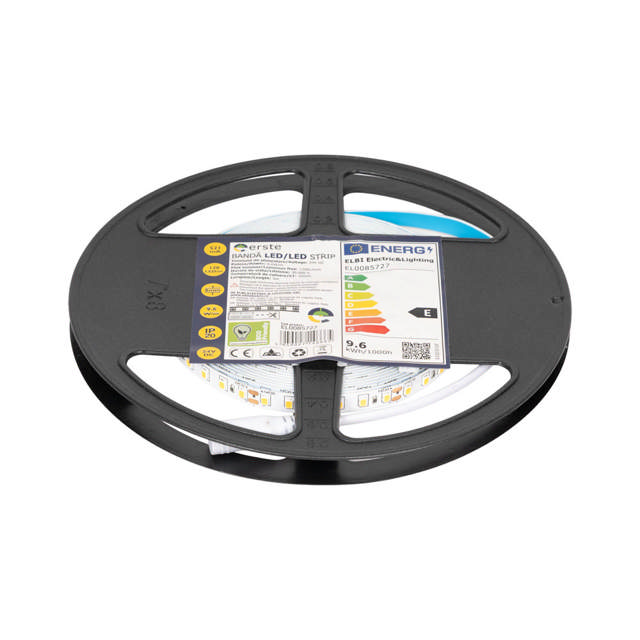 Bandă LED 24V 120 LED/m 9.6W/m 3000K IP20 Rolă 5m - ERSTE