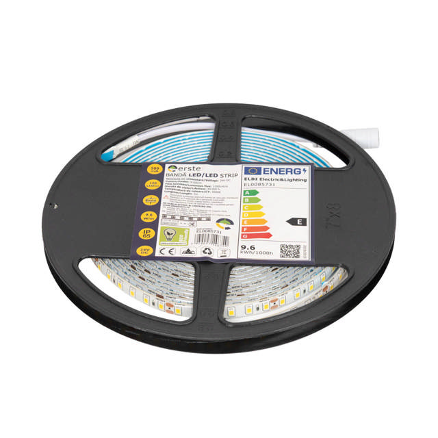 Bandă LED 24V 120 LED/m 9.6W/m 4000K IP65 Rolă 5m - ERSTE