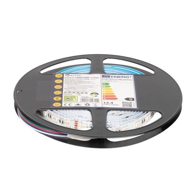 Bandă LED 24V 60 LED/m 14.4W/m RGB + 3000K IP20 Rolă 5m - ERSTE