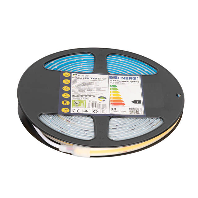 Bandă LED 24V COB 13W/m 3000K IP65 Rolă 5m - ERSTE