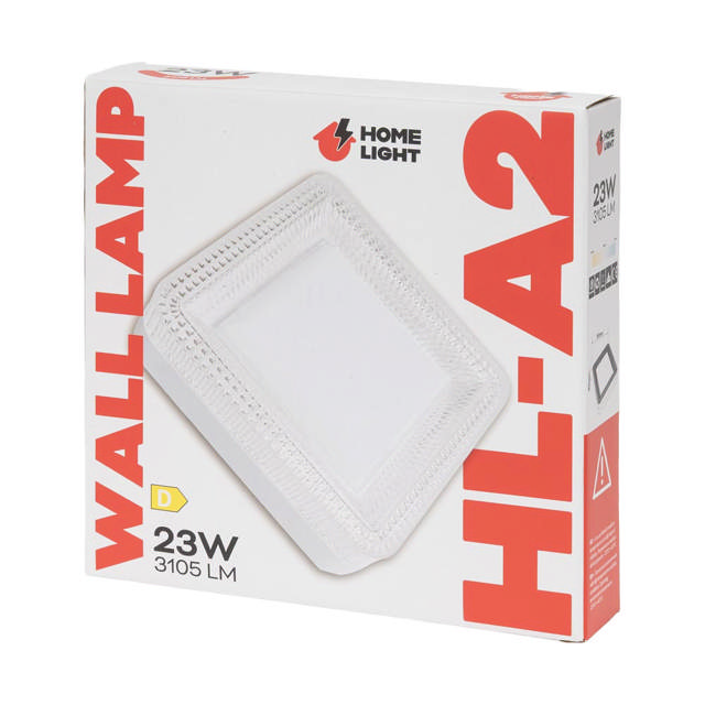 Aplica Viva patrat 22W 2816lm 6500K 18cm IP20, Homelight
