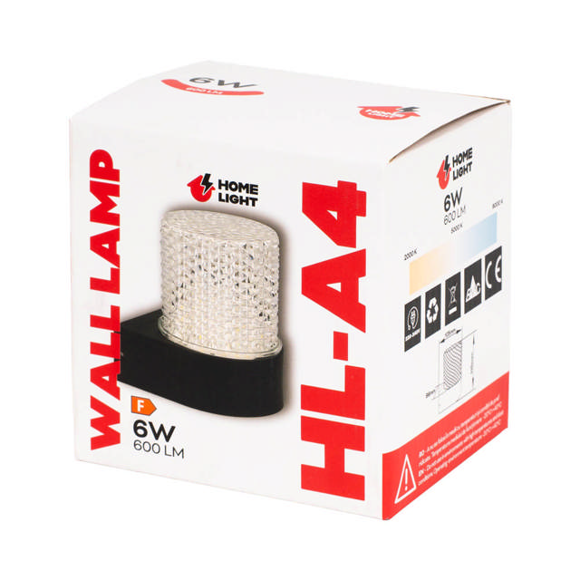 Aplica exterior A4 6W 600lm 8000K IP44, Homelight