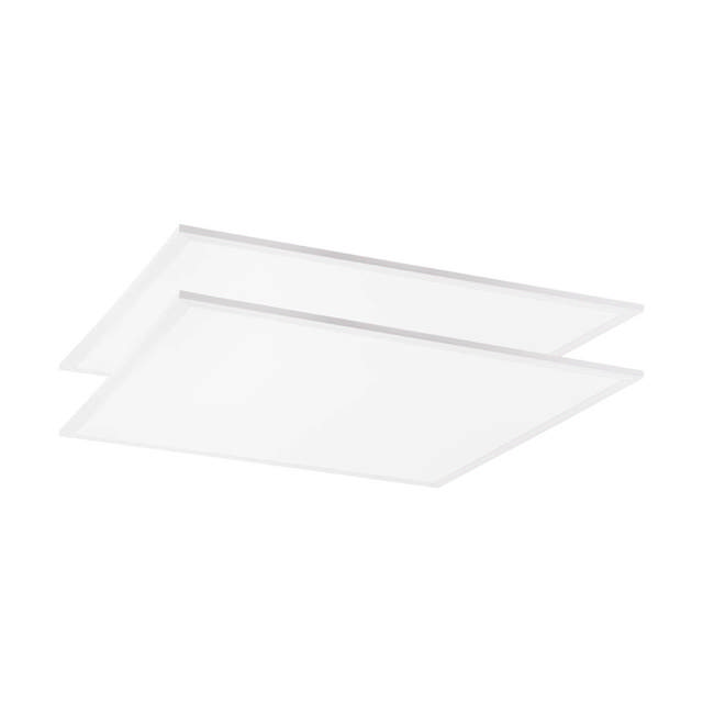 SET 2 Panouri LED Backlit Alb 48W 3CCT 595x595x32mm IP44 - NOVELITE