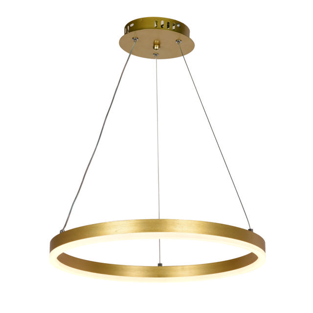 Pendul Rotund LED 30W 3CCT 2100lm IP20, auriu, Erste