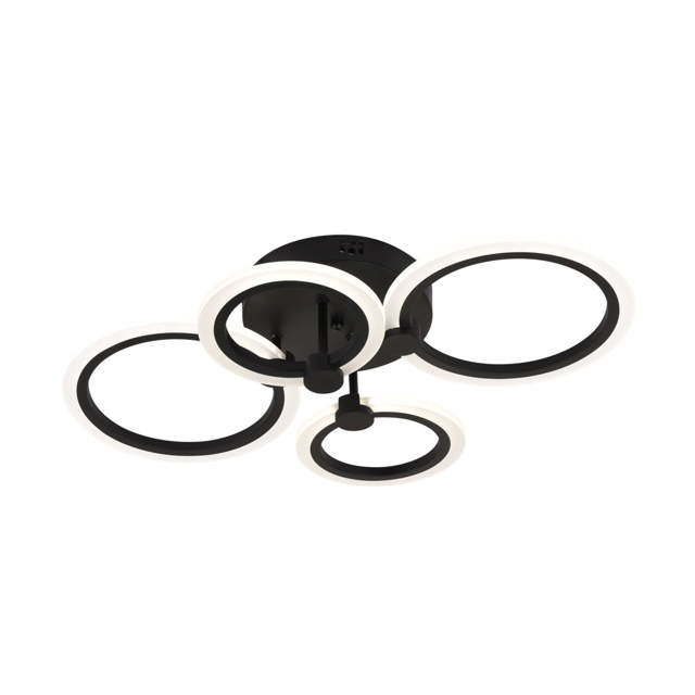 Lustra Urban LED 45W 3CCT 3150lm IP20, Negru, Erste