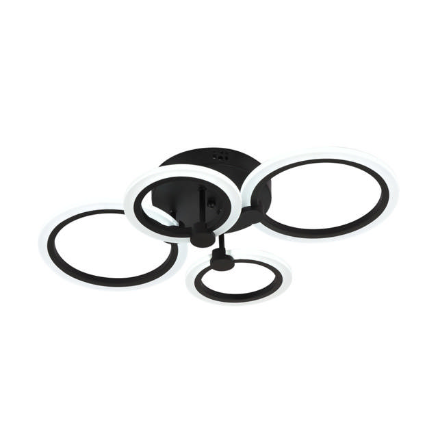 Lustra Urban LED 45W 3CCT 3150lm IP20, Negru, Erste