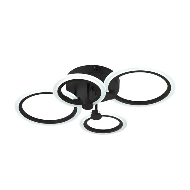 Lustra Urban LED 45W 3CCT 3150lm IP20, Negru, Erste