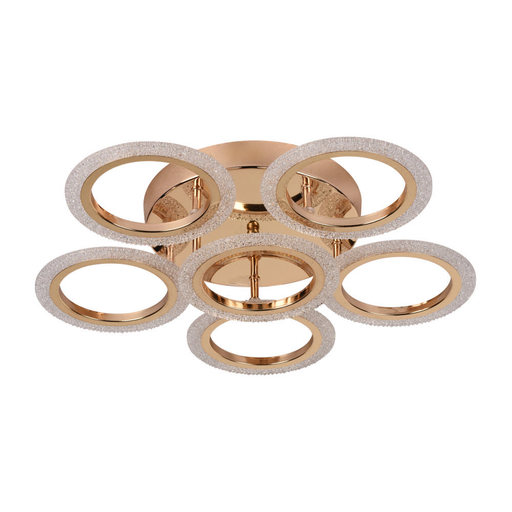 Lustra Bright LED 60W 3CCT 5800lm IP20, auriu, Erste