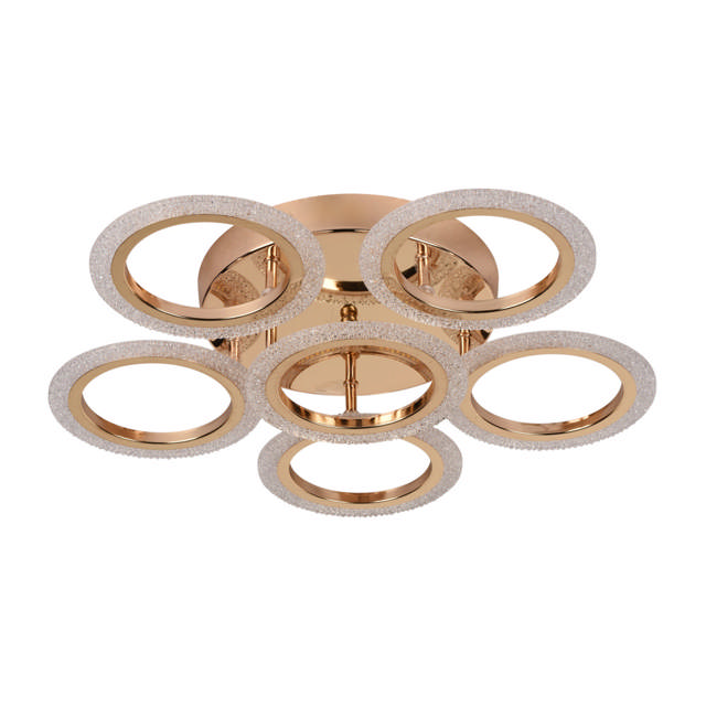 Lustra Bright LED 60W 3CCT 5800lm IP20, auriu, Erste