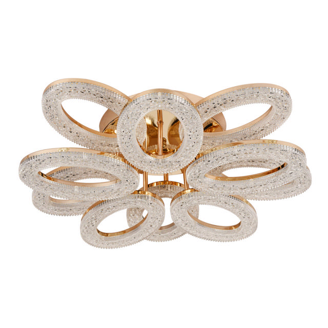 Lustra Lucce LED 120W 3CCT 15360lm IP20, auriu, Erste