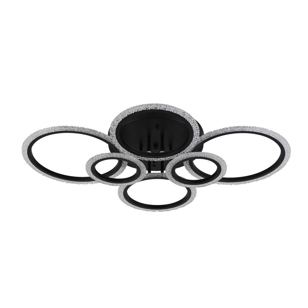 Lustra Lumia LED 90W 3CCT 6300lm IP20, negru, Erste