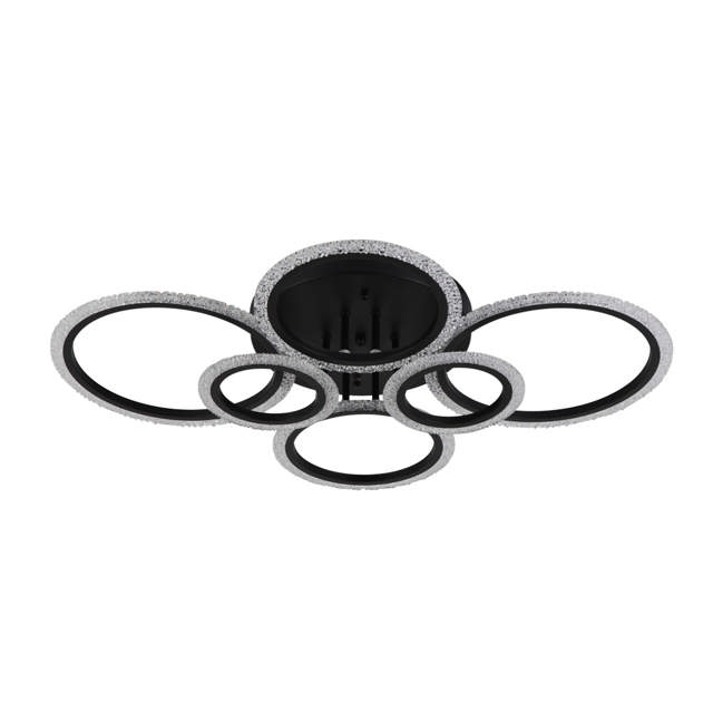 Lustra Lumia LED 90W 3CCT 6300lm IP20, negru, Erste