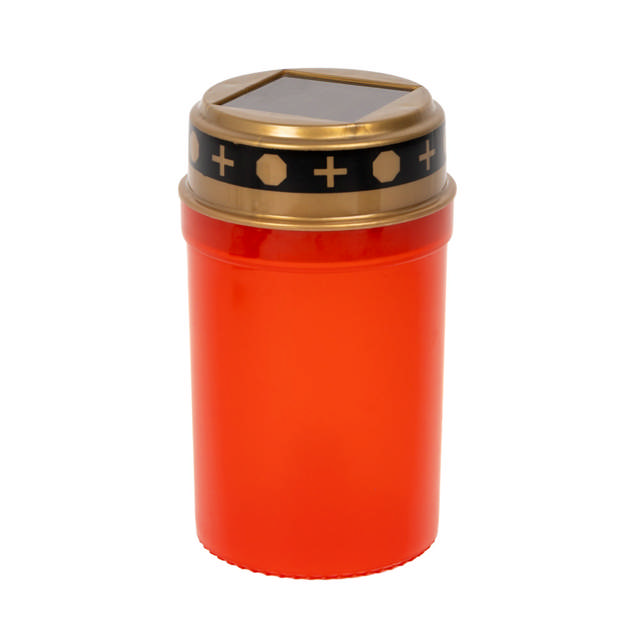 Lampa solara candela 24cm 12buc/set, rosu, Erste