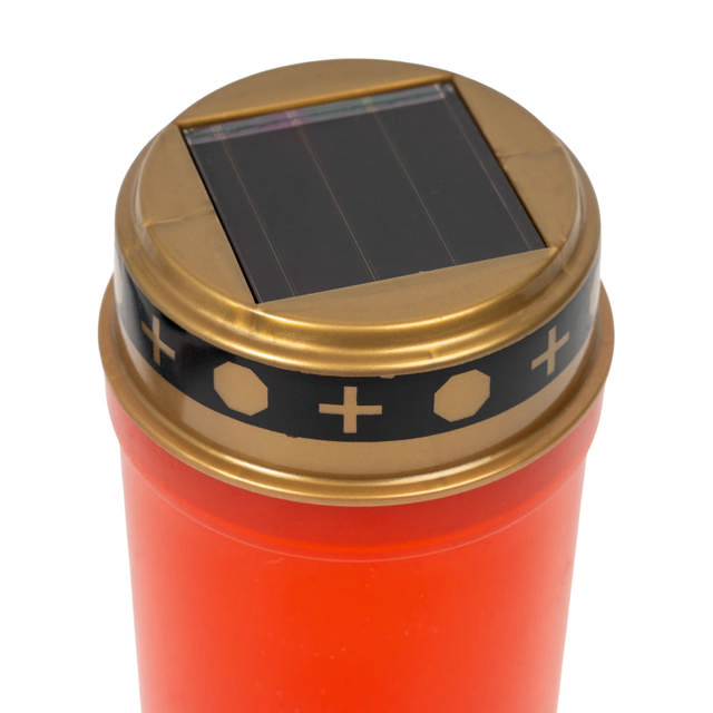 Lampa solara candela 24cm 12buc/set, rosu, Erste