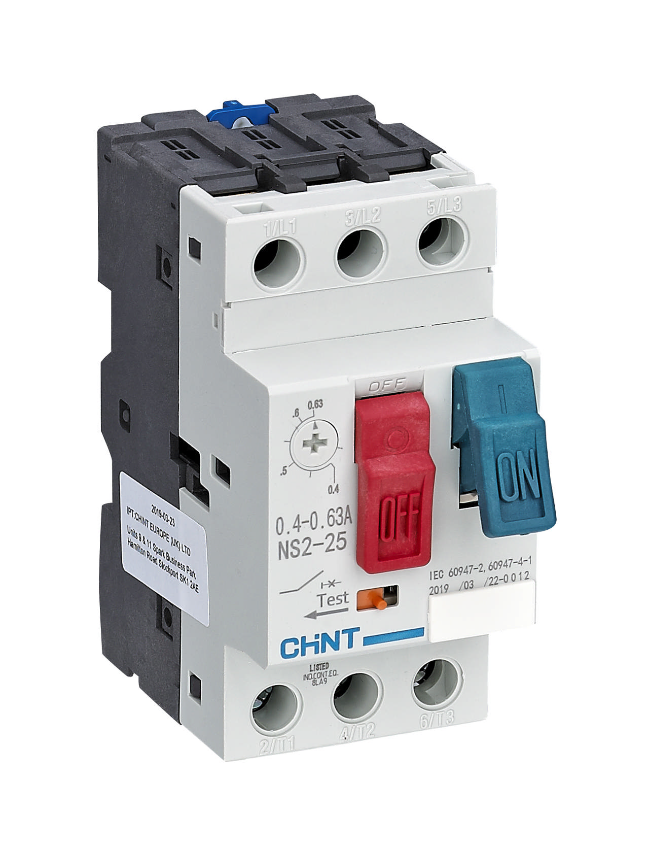Intrerupator protectie motor 4-6.3A, Chint