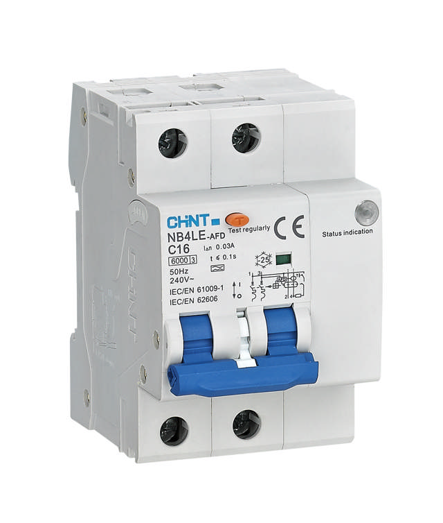 Intrerupator diferential AFDD 20A 2P 30mA 6kA C TIP A, Chint