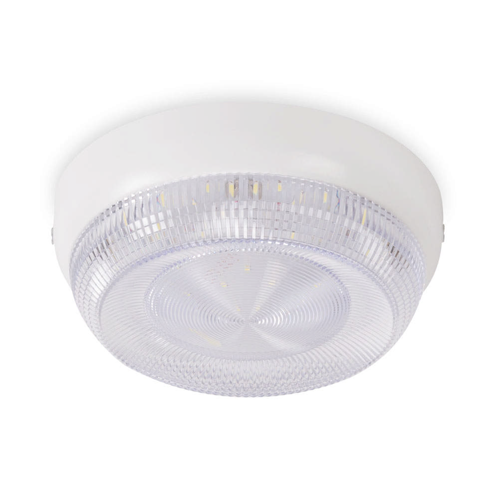 Corp BAT LED Rotund Alb IP54 16W 6500K Dispersor Prismatic - HOMELIGHT