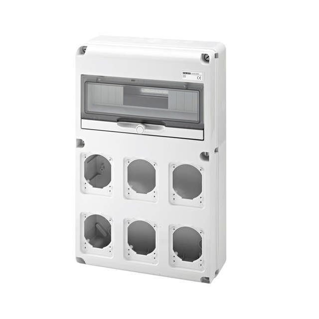 Tablou neechipat 14M 6 locuri de priză IP65 – GEWISS | GW68008N