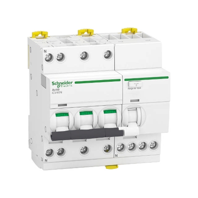 Diferențial RCBO 3P+N 40A 30mA 6kA curba C – SCHNEIDER | A9DE3740