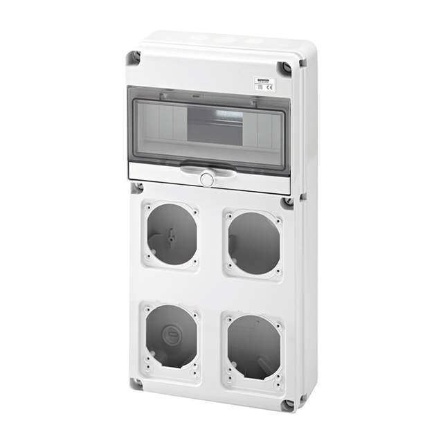 Tablou neechipat 10 module 4 locuri priză IP65 – GEWISS | GW68003N