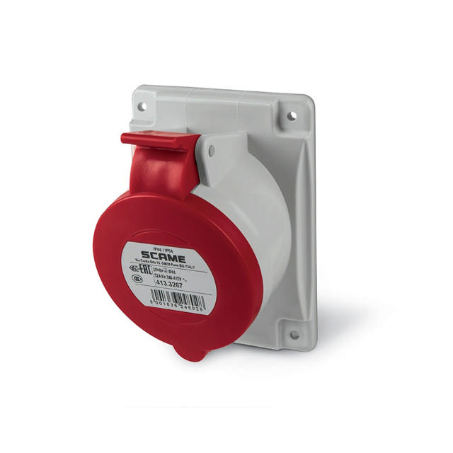 Tablou organizare santier cablat 5P 1X32A 2xSchuko IP44 – SCAME | 633.RO0023