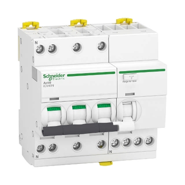 Diferențial RCBO 3P+N 10A 30mA 6kA curba C – SCHNEIDER | A9DE3710