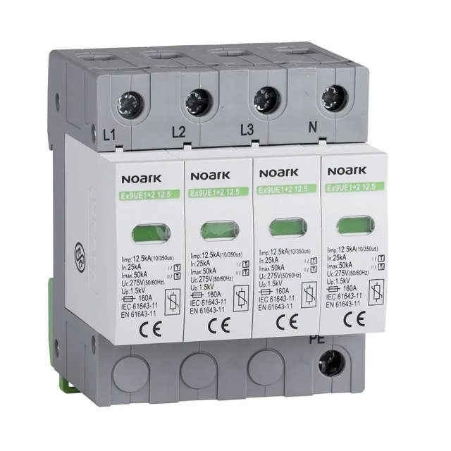 Descărcător 4P 12.5kA 275V AC IP20 CL1+2 CSD – NOARK | 103343