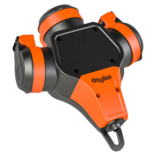 Cupla tripla cauciuc, orange, Bylion